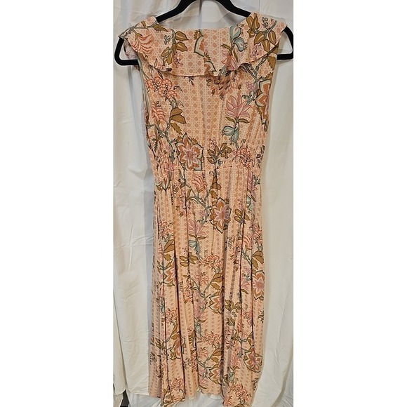 Spartina 449 Janette M Boho Floral Midi Dress Cottagecore Prairie Romantic - Picture 7 of 9